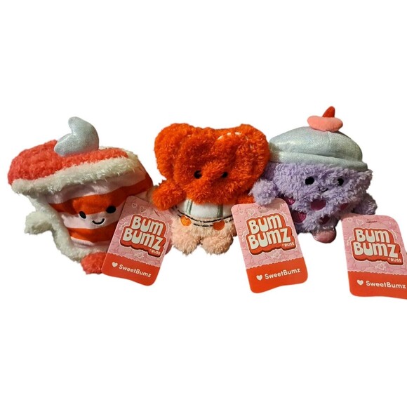 BUM BUMZ SweetBumz Valentine’s Day 2025 Complete Set of 6 HTF Gift Plush New - Picture 2 of 3